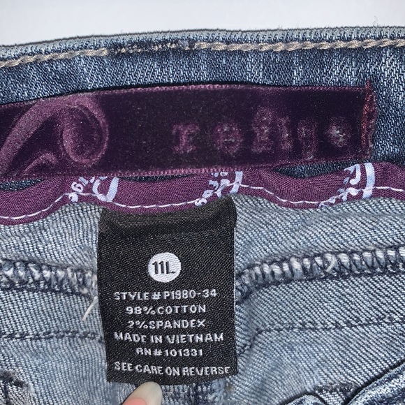 Refuge boot leg jeans minimal distressed stretch - Picture 5 of 7